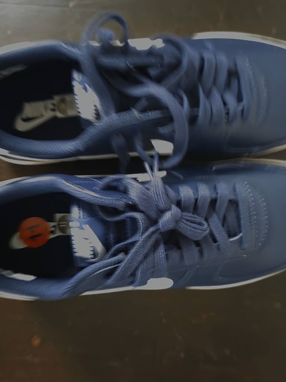 Nike Men's Navy Blue and White Athletic Sneakers - Picture 5 of 5